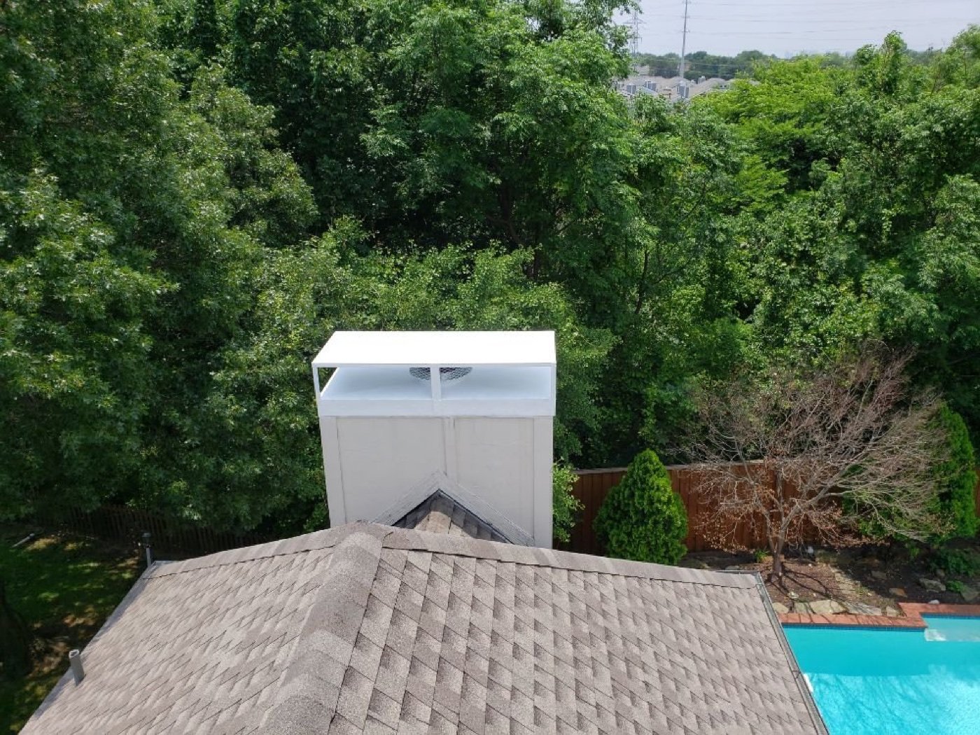 Chimney chase cover installation Dallas TX