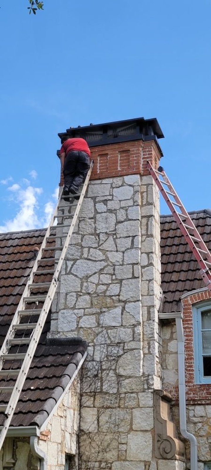 Chimney inspection by CSIA certified technician in Dallas TX