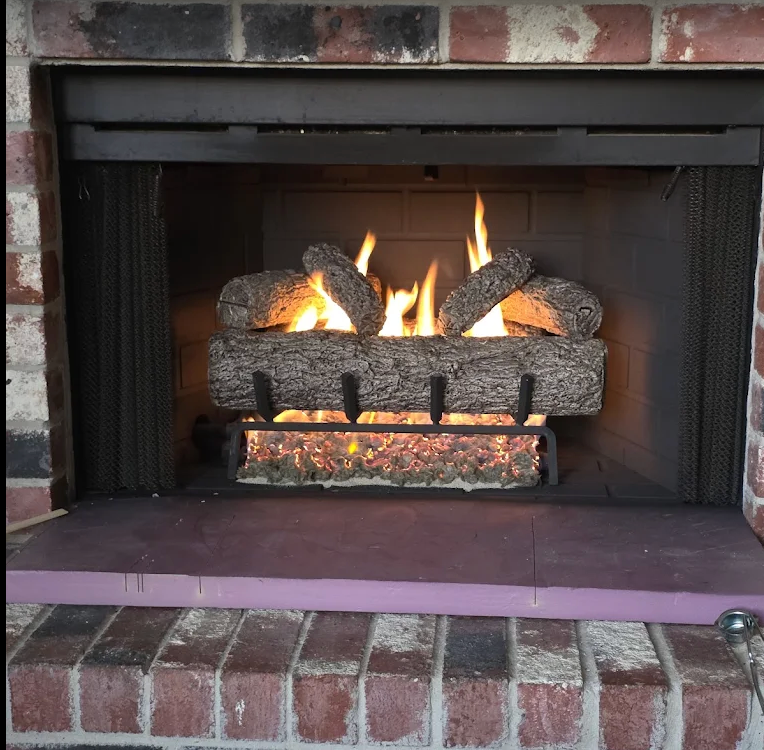 Luxury fireplace in Dallas home